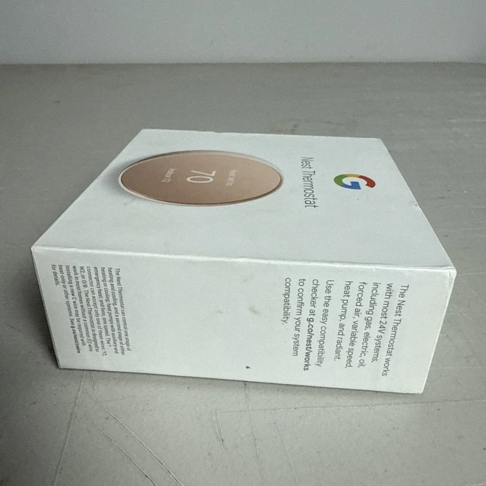 Google Nest Smart Thermostat, Sand - GA02082-US